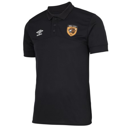 Football Camisa Polo Umbro Hull City 22/23 Poly Polo Negros | MX-24355