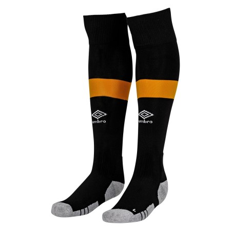 Calcetines De Fútbol Umbro Hull City 22/23 Home Sock Junior Negros Amarillos | MX-04027