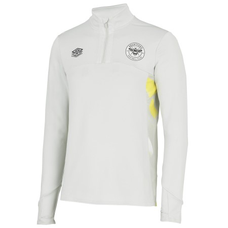 Camisetas De Futbol Umbro Brentford 22/23 Quarter Zip Top Blancos Amarillos | MX-82958