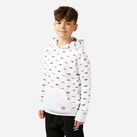 Sudaderas Con Capucha Umbro All Over Print Hoodie Niños Blancos | MX-41974