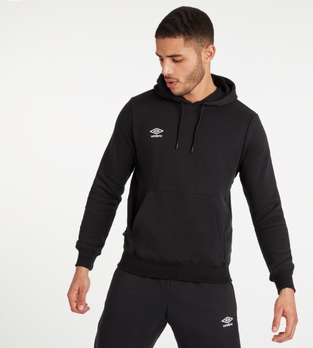 Sudaderas Con Capucha Umbro Club Leisure Hoody Hombre Negros Blancos | MX-30300