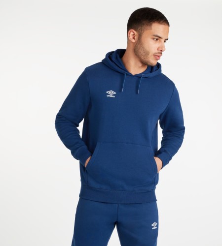 Sudaderas Con Capucha Umbro Club Leisure Hoody Hombre Azul Marino Blancos | MX-32323