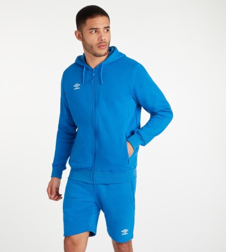 Sudaderas Con Capucha Umbro Club Leisure ZT Hoodie Hombre Azul Rey Blancos | MX-04339