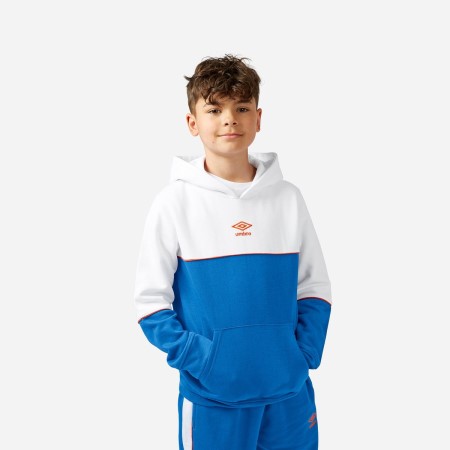 Sudaderas Con Capucha Umbro Contrast Hoodie Niños Blancos Azules | MX-52207