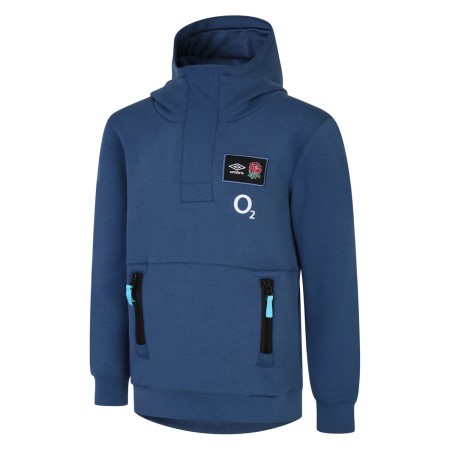 Sudaderas Con Capucha Umbro England Rugby 22/23 Overhead Hoody Junior Azules | MX-99634