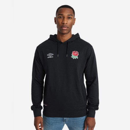 Sudaderas Con Capucha Umbro England Rugby Classic Acolchado Hoodie Negros | MX-58717