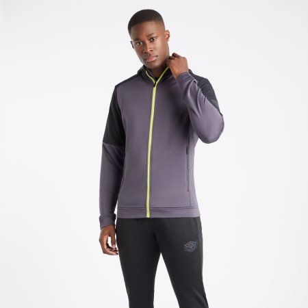 Sudaderas Con Capucha Umbro Pro Entrenamiento Híbrido FZ Hoodie Hombre Morados Negros Verdes Claro | MX-05575
