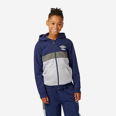 Sudaderas Con Capucha Umbro Zip Through Hoodie Niños Grises Azul Marino Verdes | MX-74965