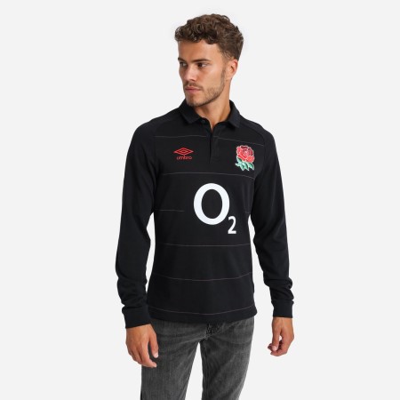 Jersey Umbro England Rugby 22/23 Alternate Classic Jersey LS Negros Rojos | MX-03348