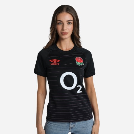 Jersey Umbro England Rugby 22/23 Alternate Replica Jersey Negros Rojos | MX-27294