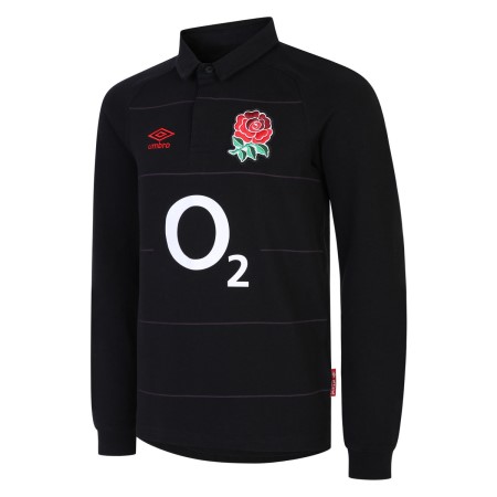 Jersey Umbro England Rugby 22/23 Alternate Classic Jersey LS Junior Negros Rojos | MX-35843