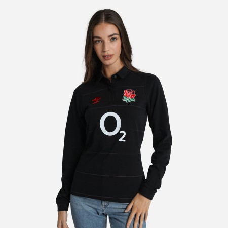 Jersey Umbro England Rugby 22/23 Alternate Classic Jersey LS Negros Rojos | MX-66369
