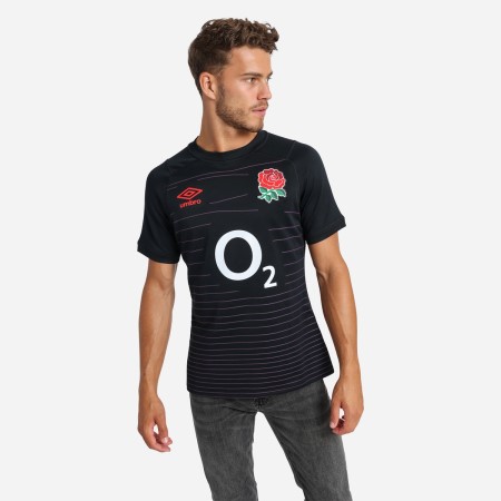 Jersey Umbro England Rugby 22/23 Alternate Replica Jersey Negros Rojos | MX-80165