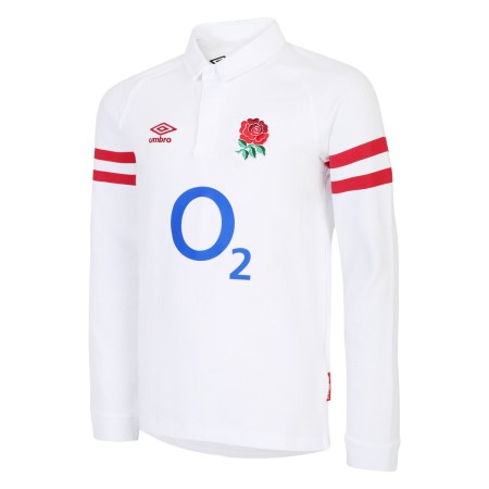 Jersey Umbro England Rugby 22/23 Home Classic Jersey LS Junior Blancos Rojos | MX-67783