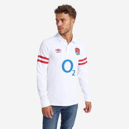 Jersey Umbro England Rugby 22/23 Home Classic Jersey LS Blancos Rojos | MX-68257