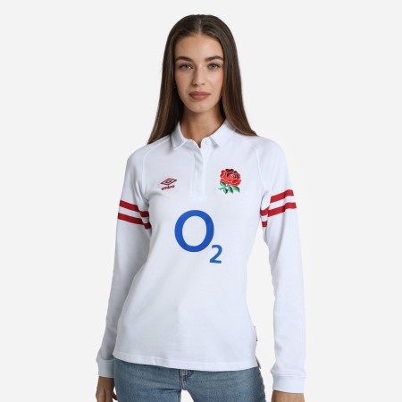 Jersey Umbro England Rugby 22/23 Home Classic Jersey LS Blancos Rojos | MX-91800