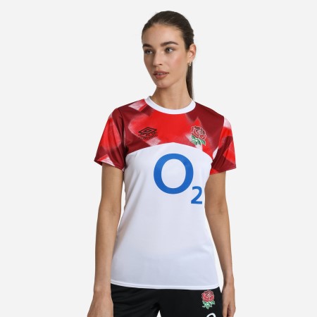 Jersey Umbro England Rugby 22/23 Warm Up Jersey Blancos Rojos | MX-49721