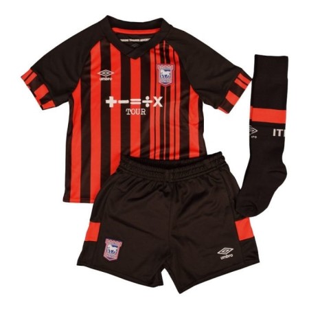 Jersey Umbro Ipswich Town 22/23 Away Infant Kit Rojos Negros | MX-75930