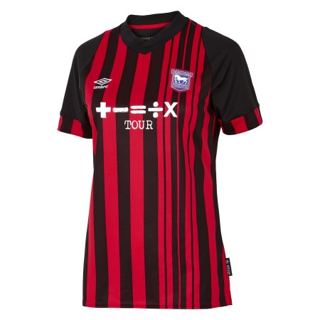 Jersey Umbro Ipswich Town 22/23 Away Jersey Negros Rojos | MX-40203