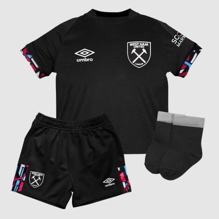 Jersey Umbro West Ham Utd 22/23 Away Baby Kit Negros | MX-38726