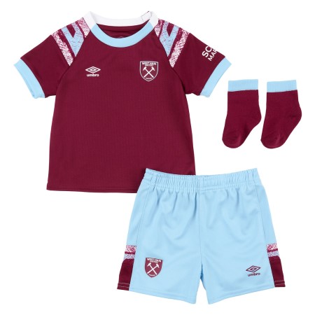 Jersey Umbro West Ham Utd 22/23 Home Baby Kit Rojos Oscuro Azules | MX-80479