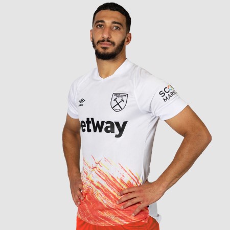 Jersey Umbro West Ham Utd 22/23 Third Jersey Blancos Naranjas | MX-02875