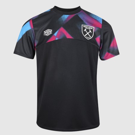 Jersey Umbro West Ham Utd 22/23 Warm Up Jersey Negros Morados | MX-05843