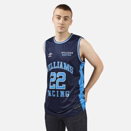 Jersey Umbro Williams Carreras Basketball Jersey Azul Marino Azules Blancos | MX-26365