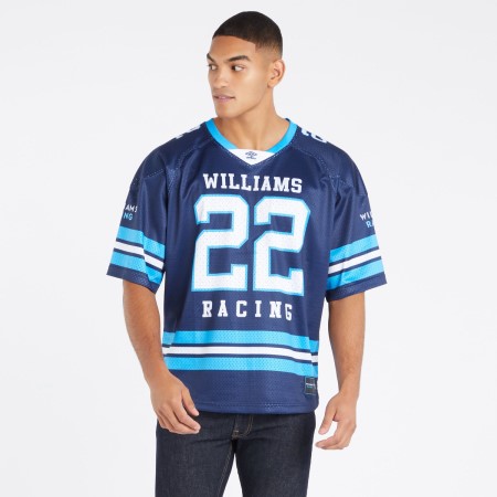 Jersey Umbro Williams Camiseta De Fútbol Azul Marino Azules Blancos | MX-50344