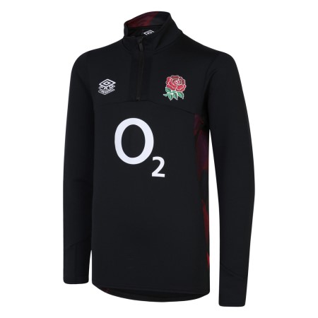 Camisetas De Manga Larga Umbro England Rugby 22/23 Mid Layer Top Junior Negros Rojos Morados Oscuro | MX-34164