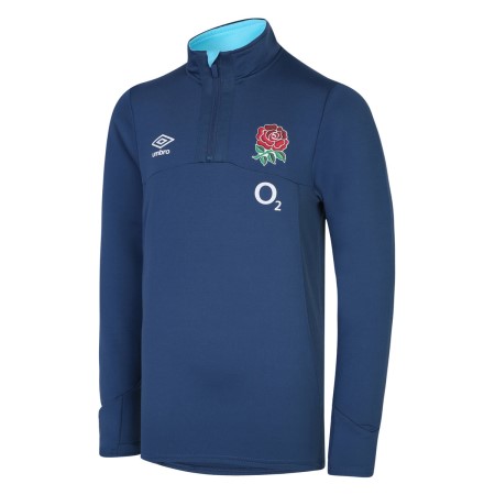 Camisetas De Manga Larga Umbro England Rugby 22/23 Mid Layer Top Junior Azules | MX-73768