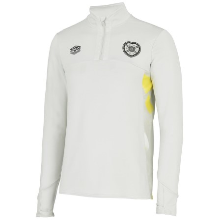 Camisetas De Manga Larga Umbro Heart Of Midlothian F.c. 22/23 Quarter Zip Top Blancos Amarillos | MX-83762