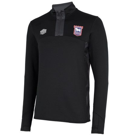 Camisetas De Manga Larga Umbro Ipswich Town 22/23 Quarter Zip Top Junior Negros | MX-84813