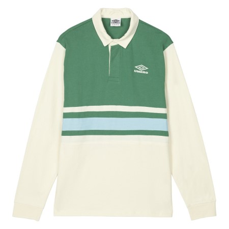 Camisetas De Manga Larga Umbro Rugby Jersey Hombre Creme Verdes | MX-76962