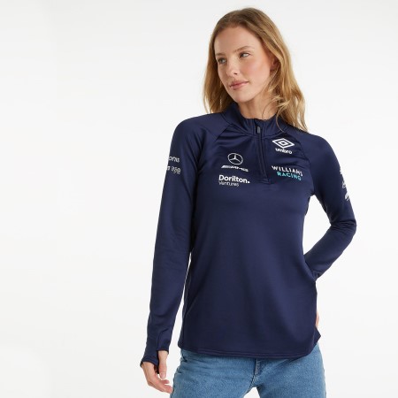 Camisetas De Manga Larga Umbro Williams Carreras '22 Mid Layer Top Azul Marino Azules | MX-90586