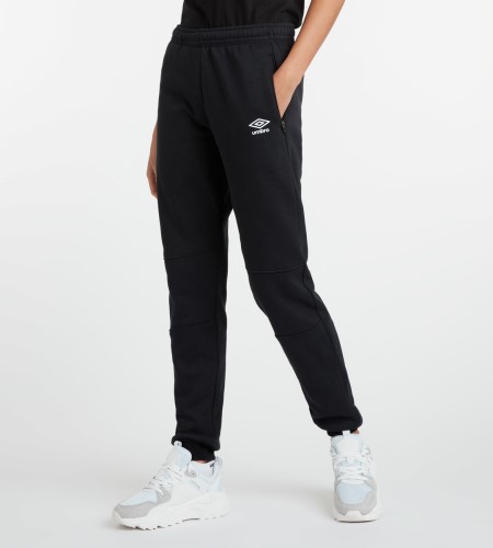 Pantalones Umbro Club Leisure Jogpant Mujer Negros Blancos | MX-37838