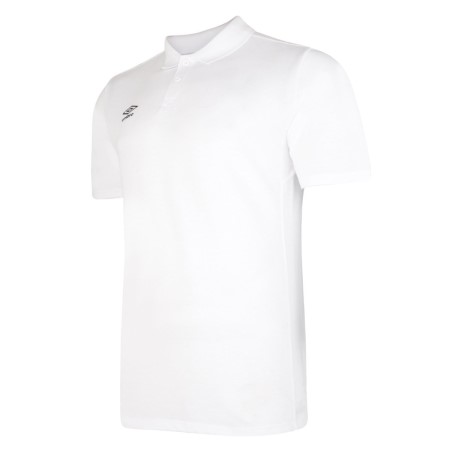 Camisa Polo Umbro Essential Polo Junior Niños Blancos Negros | MX-83692