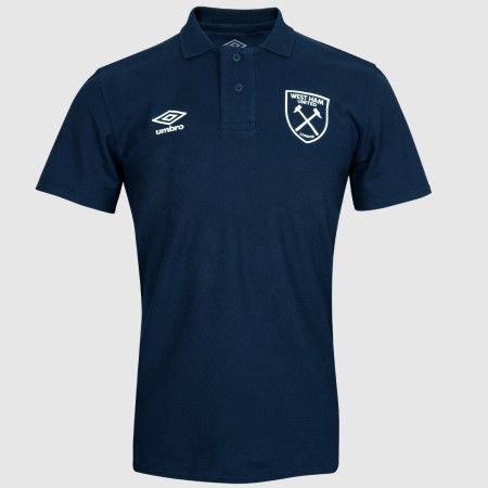Camisa Polo Umbro West Ham Utd 22/23 CVC Polo Junior Azul Marino Oscuro | MX-15720