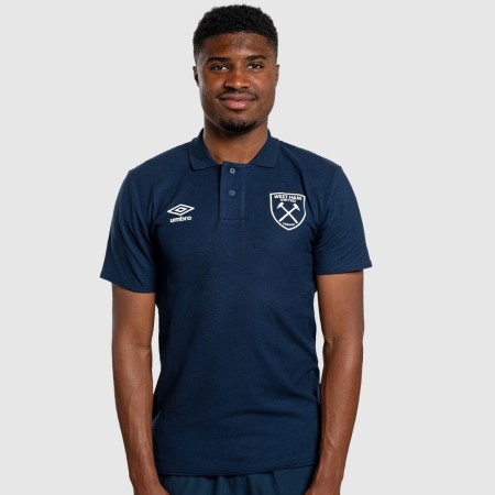 Camisa Polo Umbro West Ham Utd 22/23 CVC Polo Azul Marino Oscuro | MX-97343