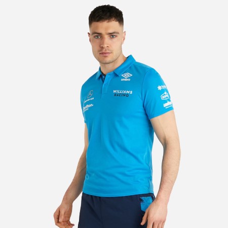 Camisa Polo Umbro Williams Carreras '22 Media Polo Azules | MX-31856