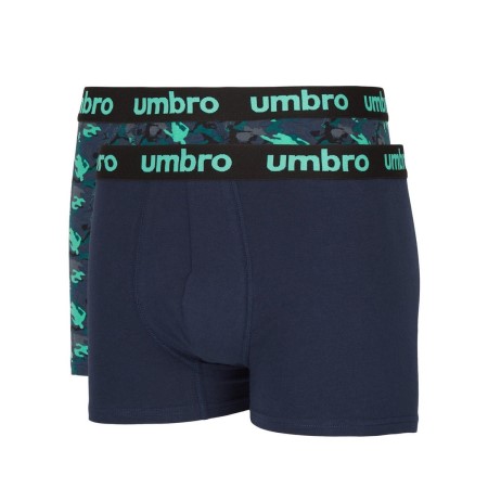 Ropa Interior Umbro Camo Boxers (2 Pack) Hombre Turquesa Azul Marino Oscuro | MX-38321