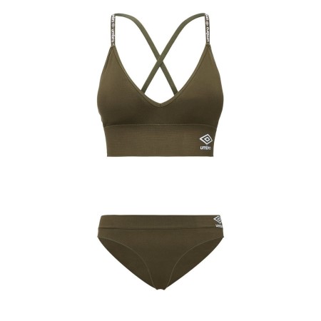 Ropa Interior Umbro Lucy Seamless Bra And Tanga Set Mujer Kaki | MX-50800