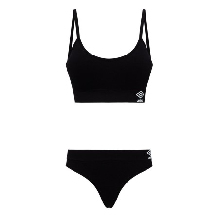 Ropa Interior Umbro Pernille Seamless Bra And Tanga Set Mujer Negros | MX-70054