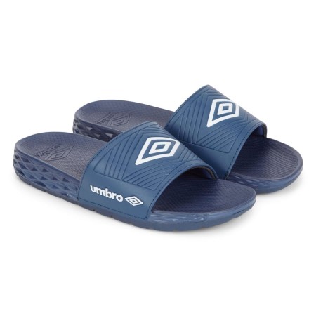 Chanclas Umbro Equipe Recovery Slides Hombre Azul Marino Blancos | MX-09580