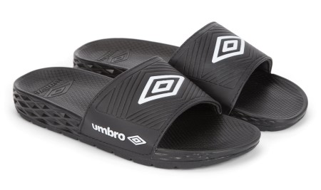 Chanclas Umbro Equipe Recovery Slides Hombre Negros Blancos | MX-73077