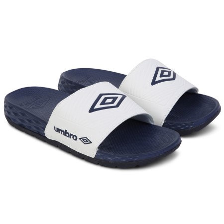 Chanclas Umbro Equipe Recovery Slides Mujer Blancos Azul Marino Oscuro | MX-16831