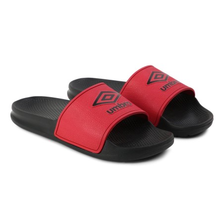 Chanclas Umbro Squadra Comodidad Slides Mujer Rojos Negros | MX-43341