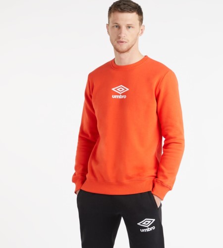 Sudaderas Umbro Active Estilo Emblem Sweat Hombre Naranjas Blancos | MX-22495
