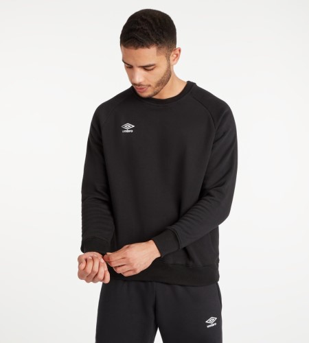 Sudaderas Umbro Club Leisure Sweat Hombre Negros Blancos | MX-13739