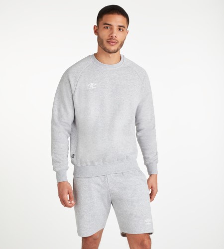 Sudaderas Umbro Club Leisure Sweat Hombre Grises Blancos | MX-71123